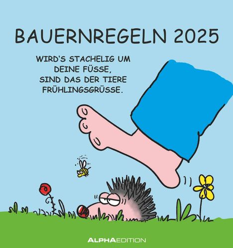 Bauernregeln 2025 - Postkarten-Kalender - Kalender-mit-Postkarten - zum-raustrennen - 16x17, Kalender