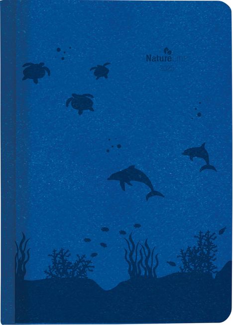 Buchkalender Nature Line Ocean 2025 - Taschen-Kalender A5 - 1 Tag 1 Seite - 416 Seiten - Umwelt-Kalender - mit Hardcover - Alpha Edition, Kalender