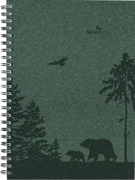 Wochenplaner Nature Line Pine 2025 - Taschen-Kalender A5 - 1 Woche 2 Seiten - Ringbindung - 128 Seiten - Umwelt-Kalender - mit Hardcover - Alpha Edition, Buch