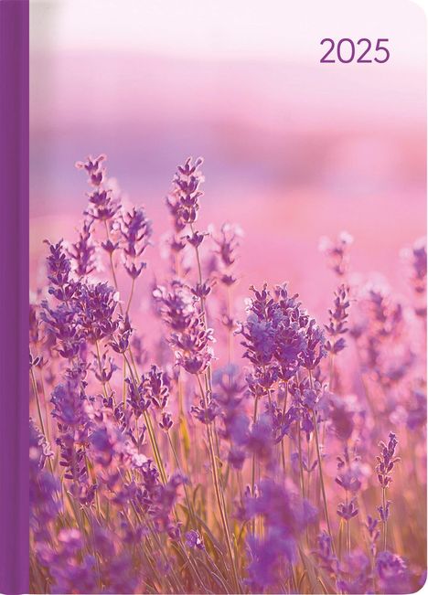 Lady Journal Lavender 2025 - Blume - Taschenkalender A6 - Weekly - 192 Seiten - Notiz-Buch - Termin-Planer - Alpha Edition, Buch