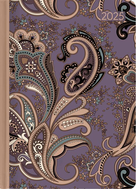 Lady Journal Paisley 2025 - Taschenkalender A6 (10,7x15,2 cm) - Weekly - 192 Seiten - Notiz-Buch - Termin-Planer - Alpha Edition, Buch