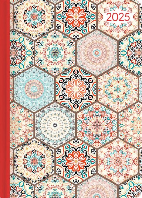 Ladytimer Oriental Pattern 2025 - Taschenkalender A6 (10,7x15,2 cm) - Weekly - 192 Seiten - Notiz-Buch - Termin-Planer - Alpha Edition, Buch