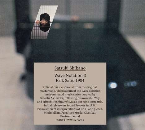 Satsuki Shibano: Wave Notation 3: Erik Satie 1984, CD