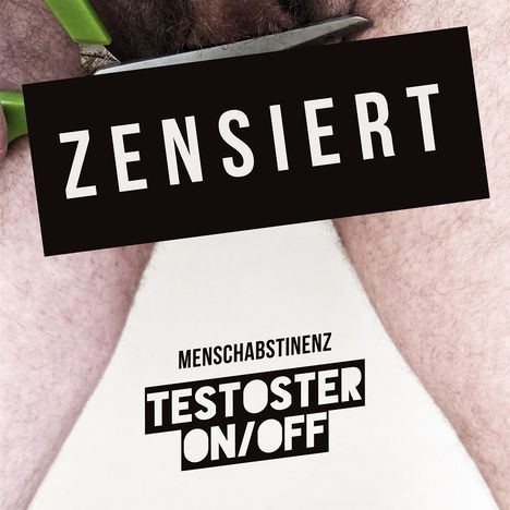 Menschabstinenz: TESTOSTER ON/OFF (White-Red Marbled Vinyl), LP