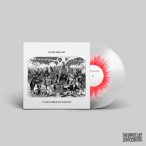 "Vi som älskade varandra så mycket" steht über einem schwarz-weißen Cover mit aufwändigem Zeichnungsstil, daneben Vinyl.