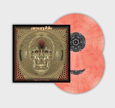 Amorphis: Queen Of Time (180g) (Red &amp; White Marbled Vinyl), 2 LPs