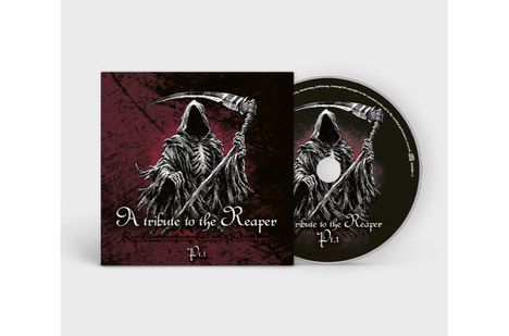 "A tribute to the Reaper" und "Pt.1". Illustration des Sensenmanns mit Sense in schwarzem Umhang. CD und Hülle.