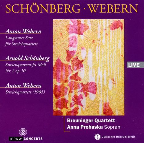 Anton Webern (1883-1945): Streichquartett (1905), CD