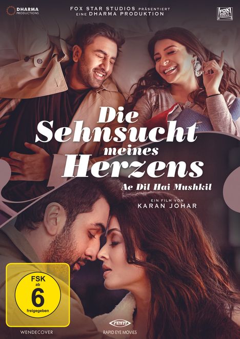 Die Sehnsucht meines Herzens - Ae Dil Hai Mushkil (Vanilla-Edition), DVD