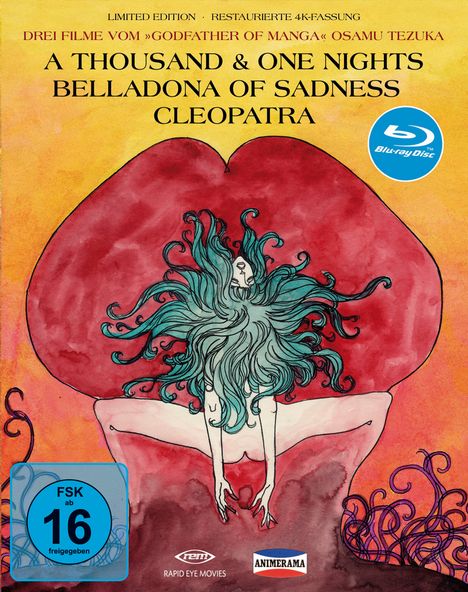 Animerama: A Thousand &amp; One Nights / Belladonna of Sadness / Cleopatra (Limited Edition) (Blu-ray), 3 Blu-ray Discs
