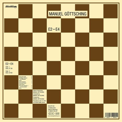 Manuel Göttsching: E2-E4 (35th Anniversary Edition) (180g) (Limited Edition), LP