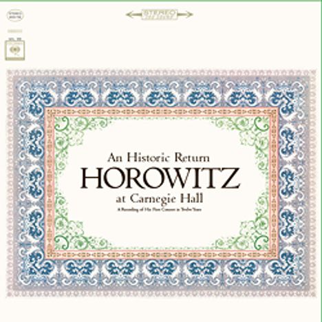 Vladimir Horowitz - An Historic Return (Horowitz at Carnegie Hall) (180g), 2 LPs