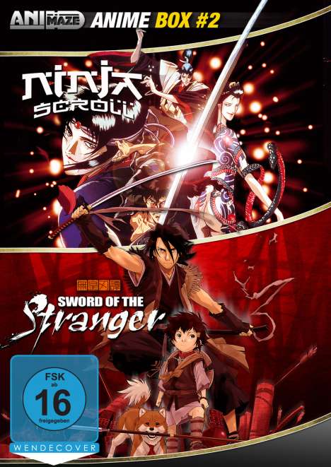 Anime Box 2: Sword of the Stranger / Ninja Scroll, 2 DVDs