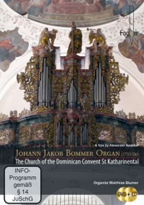 Johann Jakob Bommer Organ (Dokumentation), 1 DVD und 1 CD