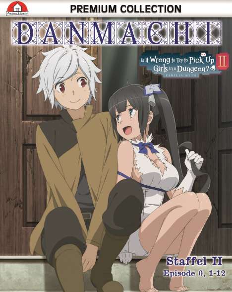 DanMachi - Is It Wrong to Try to Pick Up Girls in a Dungeon? Staffel 2 (Gesamtausgabe) (Blu-ray), 4 Blu-ray Discs