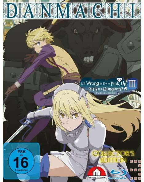 DanMachi - Is It Wrong to Try to Pick Up Girls in a Dungeon? Staffel 3 Vol. 3 (Blu-ray), Blu-ray Disc