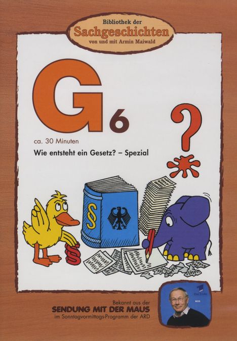 Bibliothek der Sachgeschichten - G6 (Gesetz), DVD