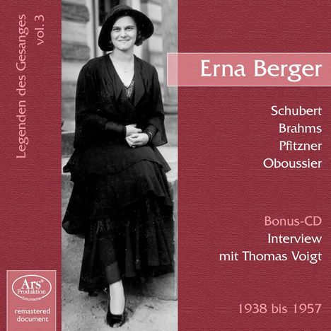 Legenden des Gesanges Vol.3 - Erna Berger, CD