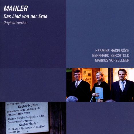 Gustav Mahler (1860-1911): Das Lied von der Erde (Klavierfassung), CD