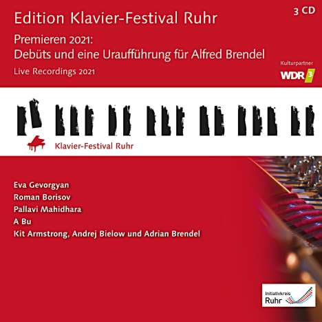 Edition Klavier-Festival Ruhr Vol.40 - Debüts und eine Uraufführung für Alfred Brendel (Premieren 2021), 3 CDs