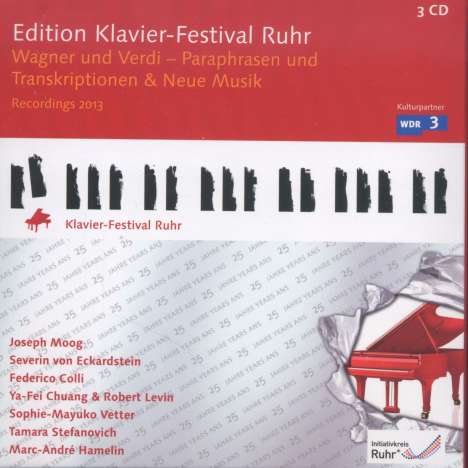 Edition Klavier-Festival Ruhr Vol.31 - Wagner und Verdi (Paraphrasen und Transkriptionen) &amp; Neue Musik, 3 CDs