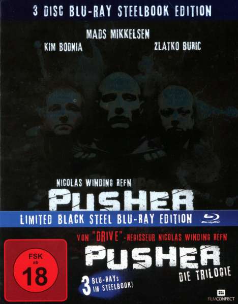 Pusher Trilogie (Blu-ray im FuturePak), 3 Blu-ray Discs