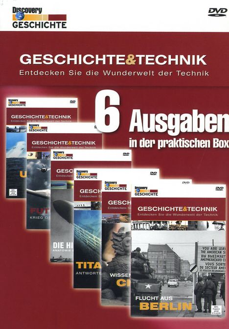 Discovery Channel: Geschichte und Technik 1, 6 DVDs