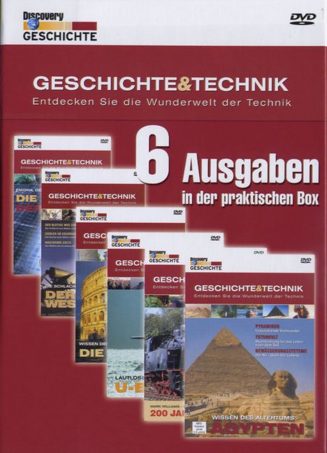 Discovery Channel: Geschichte und Technik 2, 6 DVDs