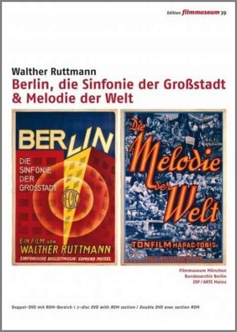 Berlin, die Sinfonie einer Großstadt + Melodie der Welt, 2 DVDs