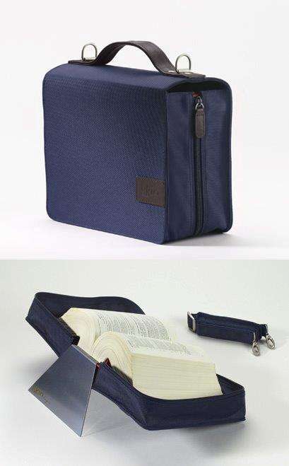 SKIN Tasche BASIC Gr. L (Habersack) marine-blau / mit Tragegurt &amp; Buchstütze, Diverse