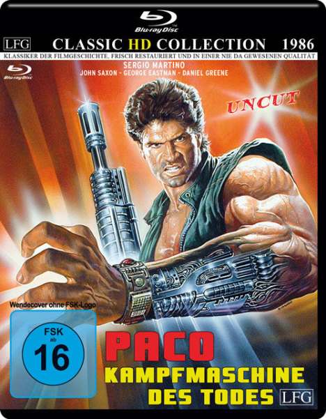 Paco - Kampfmaschine des Todes (Blu-ray), Blu-ray Disc