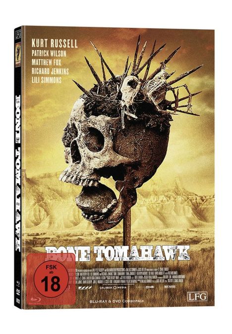 Bone Tomahawk (Blu-ray &amp; DVD im Mediabook), 1 Blu-ray Disc und 1 DVD