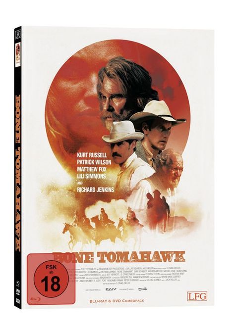 Bone Tomahawk (Blu-ray &amp; DVD im Mediabook), 1 Blu-ray Disc und 1 DVD