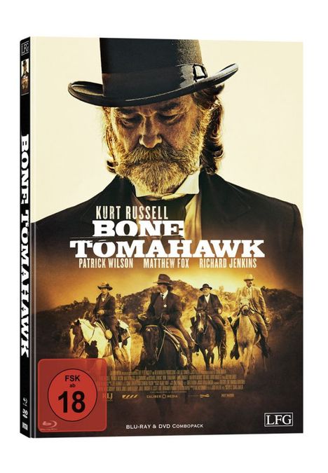 Bone Tomahawk (Blu-ray &amp; DVD im Mediabook), 1 Blu-ray Disc und 1 DVD