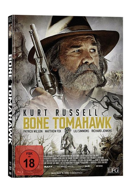 Bone Tomahawk (Blu-ray &amp; DVD im Mediabook), 1 Blu-ray Disc und 1 DVD