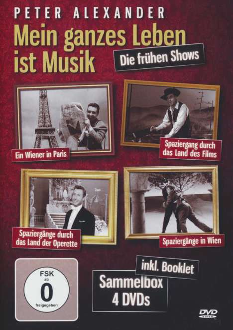 Peter Alexander - Mein ganzes Leben ist Musik, 4 DVDs