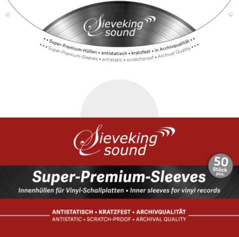 LP-Innenhüllen - Sieveking Sound Super Premium Sleeves (50 Innenhüllen in einer Verpackung), Zubehör
