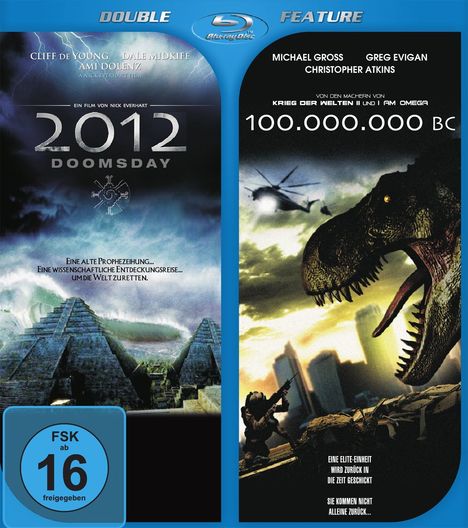 2012: Doomsday / 100 Million BC (Blu-ray), Blu-ray Disc