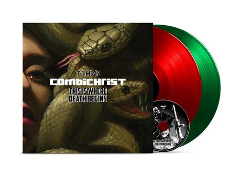 Combichrist: This Is Where Death Begins (Limited Edition) (Colored Vinyl), 2 LPs und 1 CD