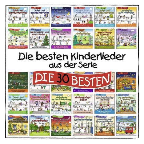 Die besten Kinderlieder aus der Serie DIE 30 BESTEN, CD