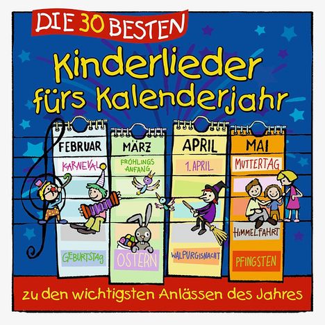 Die 30 besten Kinderlieder fürs Kalenderjahr, CD