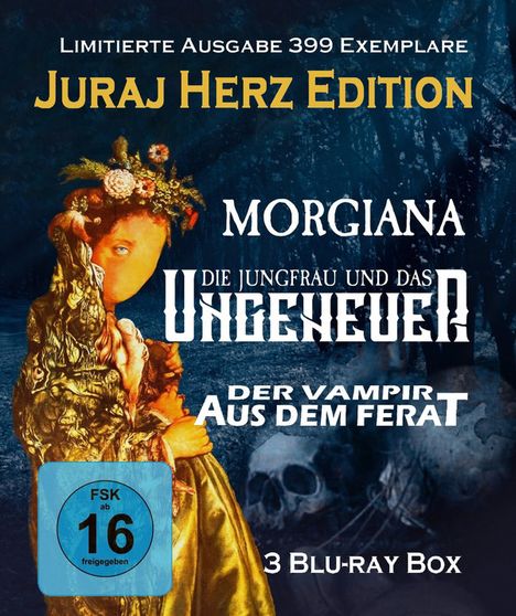 Juraj Herz Edition - Märchenhafte Meisterwerke: Morgiana / Die Jungfrau und das Ungeheuer / Der Vampir aus dem Ferat (Blu-ray), 3 Blu-ray Discs