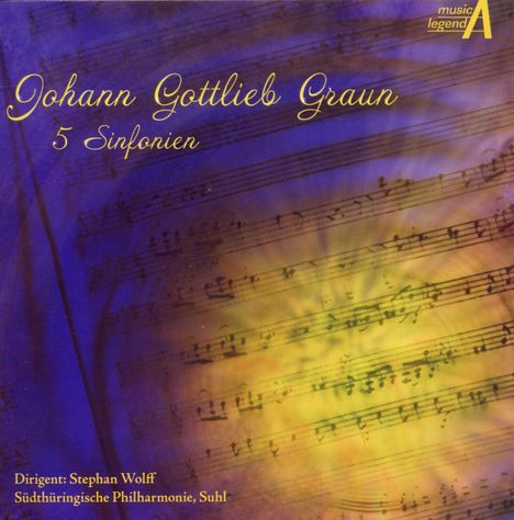 Johann Gottlieb Graun (1703-1771): Symphonien Nr.1-5 (in D,F,A,B,D), CD