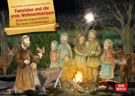 Susanne Brandt: Franziskus und die erste Weihnachtskrippe. Kamishibai Bildkartenset., Diverse