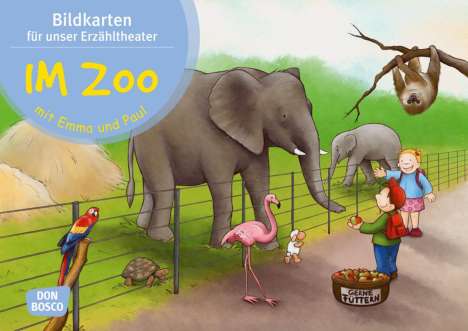 Monika Lehner: Im Zoo mit Emma und Paul. Kamishibai Bildkartenset., Diverse