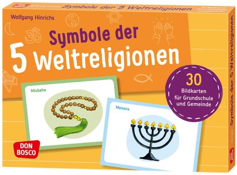 Wolfgang Hinrichs: Bildkarten Symbole der 5 Weltreligionen, Diverse