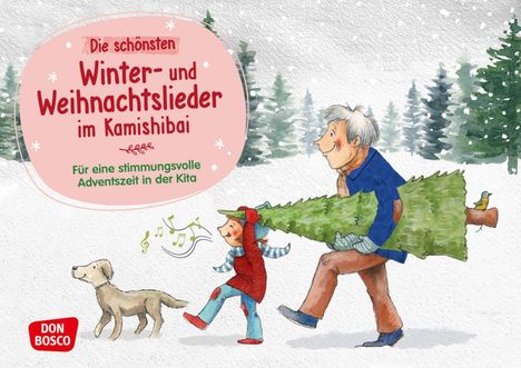 Die schönsten Winter- und Weihnachtslieder im Kamishibai. Kamishibai Bildkartenset., Diverse