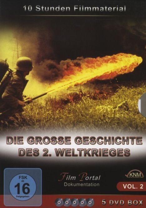 Krieg: Die große Geschichte des 2. Weltkrieges Vol.2, 5 DVDs