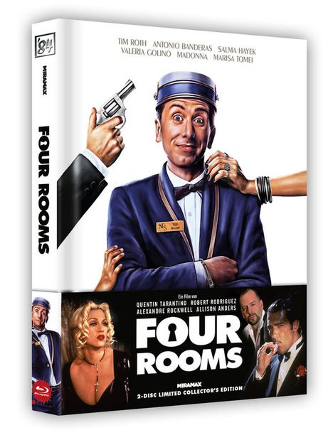 Four Rooms (Blu-ray &amp; DVD im wattierten Mediabook), 1 Blu-ray Disc und 1 DVD