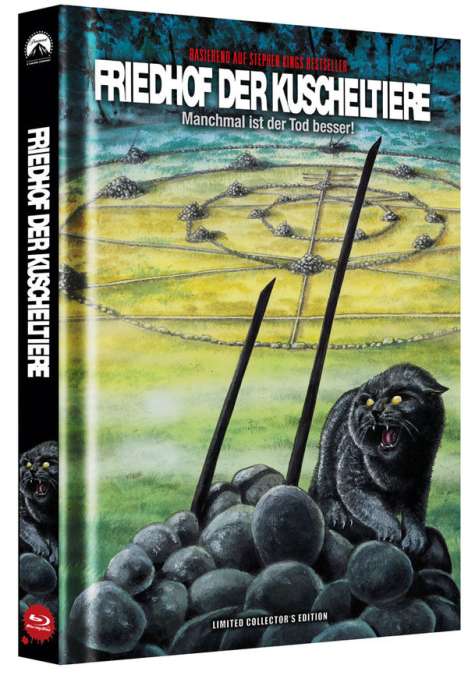 Friedhof der Kuscheltiere (1989) (Blu-ray &amp; DVD im Mediabook), 1 Blu-ray Disc und 1 DVD
